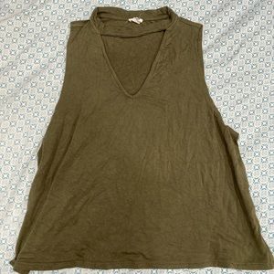 olive green top